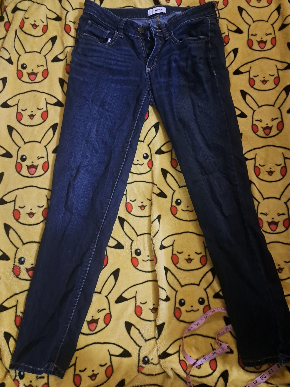 Sonoma Dark Blue Straight-Leg Women’s Jeans